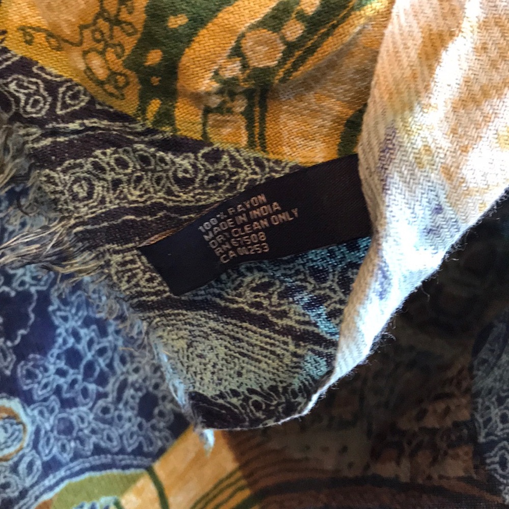 Anne Klein Multicolor Patchwork Scarf - image 5